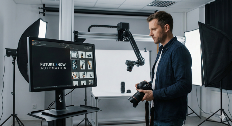 Fotografo con automazione
